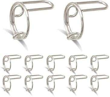 UNOOSO Silver Nail Wedding Rings for Women, 12-Piece Adjustable Reusable DIY Nail Art Set with Distinctive Features and Robust Electroplated Material