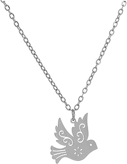 Stainless Steel Necklaces Peace Dove Pendant Chain Collar Fashion Necklace For Women