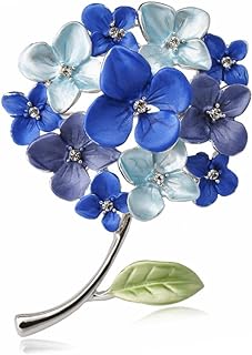 Enamel Flower Buoquet Lapel Brooch Pin for Women Girls Crystal Rhinestone Floral Pins Clip Collar Sweater Suit Dress Badges Jackets Brooches Pins Delicate Jewelry Gifts Wedding