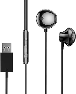 Numlot Casque Micro pour Chanter, Noir, Adulte, Connexion Filaire et TPE Durable, Compatible Windows, Mac, et PS4/PS5, idéal pour Gaming et Appels