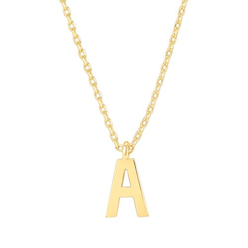 14K Gold Plated Initial Necklace | Letter Necklaces for Women