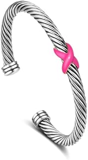 Cable Bracelets for Women Fun Boho Enamel Knot Summer Beach Cuff Bracelets Statement Adjustable Jewelry Gifts for Her