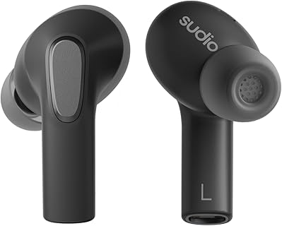 Sudio E3 Bluetooth In-Ear-Kopfhörer für Musikliebhaber mit True Wireless, IPX4-Wasserfest und USB-C, ideal für unterwegs, schwarz