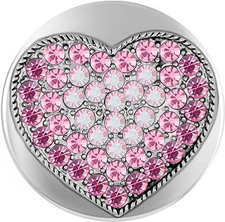 Ginger Snaps All My Love Charm Accessory | Interchangeable & Adjustable Snap Jewelry Collection | Button Charms for Necklaces Bracelets | Standard size | SN01-39