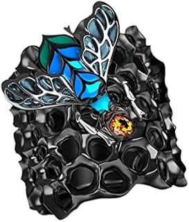 Wedding & Engagement Rings Bee Honeycomb Statement Boho Hollow Honeycomb Ring Vintage Bee Ring Ring Ring For