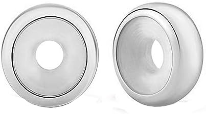 GW Clip Stopper Charms 925 Sterling Silver Round Rondelle Spacer Beads for Charm Bracelets, Gift for Women Girls