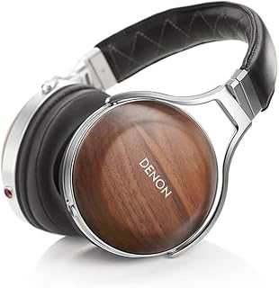 Denon AH-D7200 Premium Over Ear Kopfhörer für HiFi-Enthusiasten mit 50mm FreeEdge-Treiber, Ohrschalen aus Walnussholz und abnehmbarem 7N-Kupferkabel, ideal für hochwertigen Musikgenuss