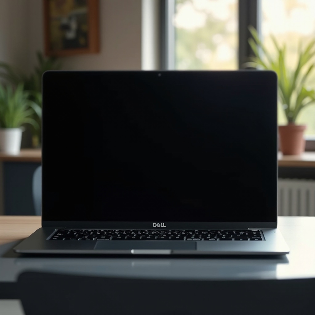 dell laptop bildschirm schwarz