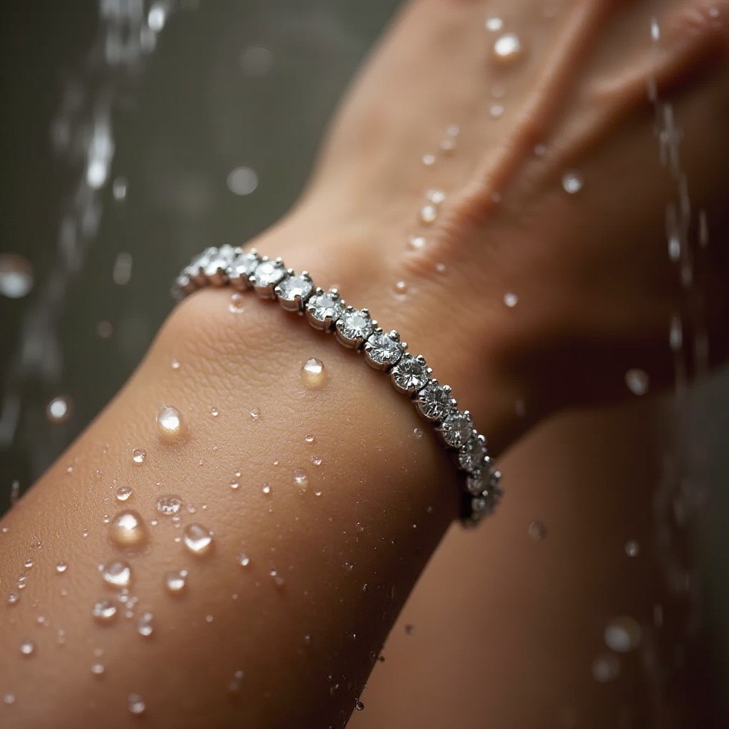 can you take a shower in a diamond tennis bracelet