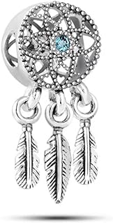 KunBead Dream Catcher Bead Charms Compatible with Pandora Bracelets