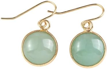 Vintage Jade Drop Earrings with Screw Back Design for Women, Elegant Green Crystal Hoop Style, Ideal Gift