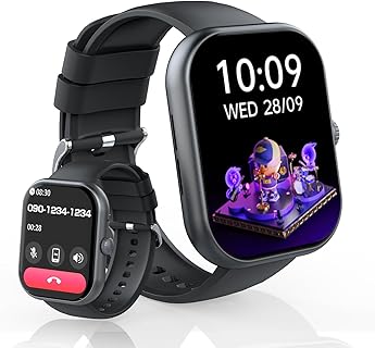 BVRCTYP Bluetooth5.3 スマートウォッチ 2.01インチ大画面 血糖値測定 IP68防水 長持ちバッテリー 女性向けスポーツウォッチ