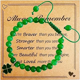 Four-Leaf Clover Bangle Bracelet with Lobster Claw Clasp, Featuring Green Nature Stone for Women, Heart-Shaped Clover Design