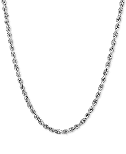 Goldum NYC 14k White Gold Square Box Chain Necklace – 0.60mm, Made In Italy, Lobster Claw Clasp