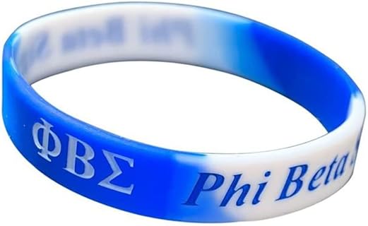 Greekgear Phi Beta Sigma Silicone Bracelet