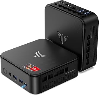 NiPoGi E3B Mini PC con AMD Ryzen 7 5700U, 32GB DDR4 y 512GB SSD, Gráficos Radeon, WiFi 6 y BT 5.2, para Gaming o Oficina. Ideal para usuarios avanzados que necesitan alto rendimiento y multitarea