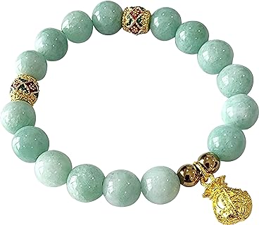 Jade Bracelet for Women Good Fortune Thai Charm Luck 10.30 mm Jewelry Healing Energy Real Bracelets Bangle Charms Lucky Money Powerful Prosperity Success