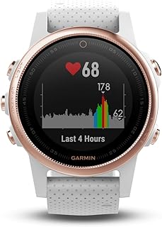 Garmin fēnix 5S Montre de Sport avec Écran de 1,4 Pouces, Altimètre et Boussole pour Aventures en Plein Air, Idéale pour Amateurs dEndurance