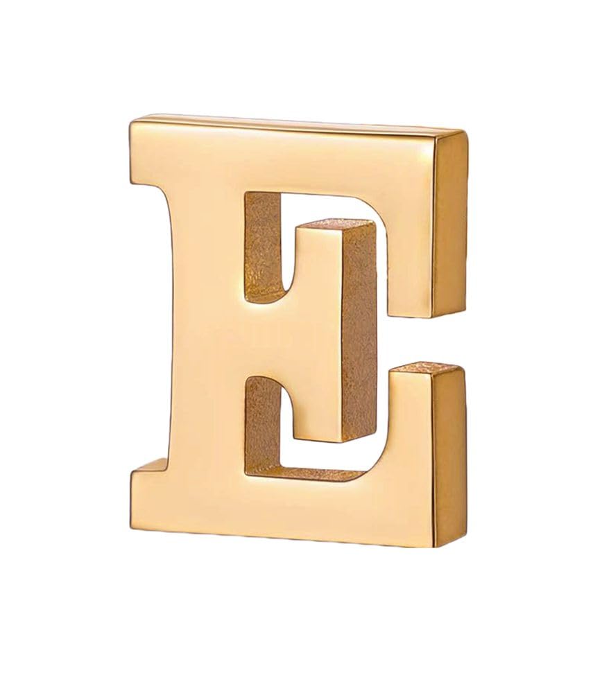 A-Z Initial Pins 26 Letters Pins 18K Gold Plated and Silver Tone Metal Brooch Breastpin Badge