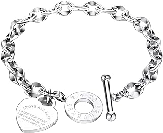 Mayeujds bracelet - heart-shaped women's bracelet - women's charm bracelet - mother's day bracelet - girl's bracelet - lovely bracelet (silver