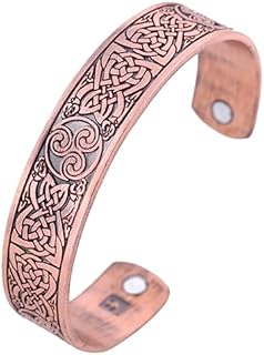 TENDYCOCO Copper Bracelet Mens Bracelet Bracelets Women Vintage Bracelet Nordic Bracelet Vintage Style Bracelet Women Open Bracelet Men Bangle Bracelet Aesthetic Man Winding Jewelry Alloy