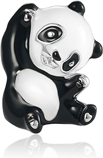 YQSLIN New Cute Animal Pet Red-crowned Crane Elephant Panda Good Luck Cat Green Turtle Charm Bead for Charms Bracelet