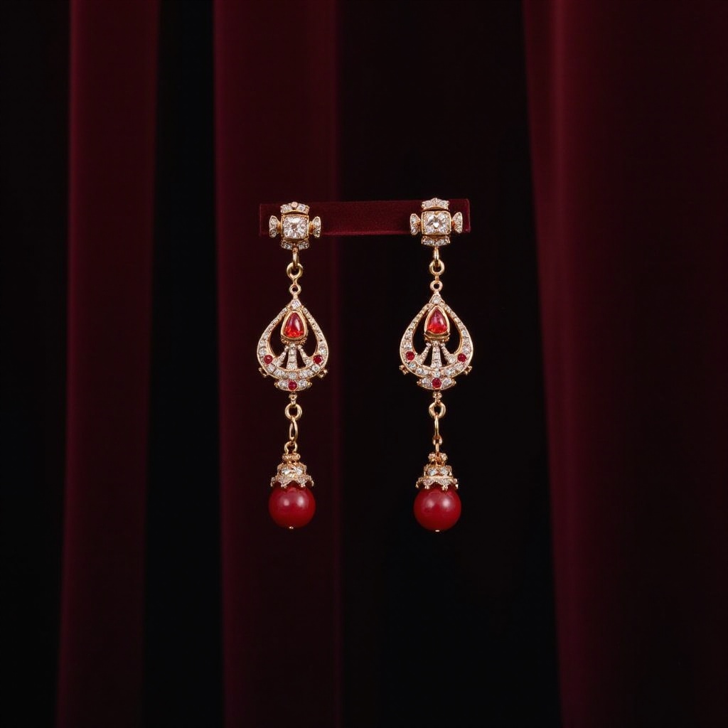 Exquisite Vhernier-Ohrringe: Luxus und Handwerkskunst