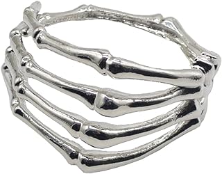 Lobster Clasp Gothic Skull Charm Bracelet, Alloy Chain, Unisex Skeleton Cuff Design, Perfect for Halloween & Cosplay Events