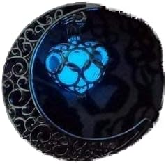 DUAN Steampunk Pretty Magic Fairy Locket Glow in The Dark Series Luminous Halloween Moon Love Heart Pendant Necklace