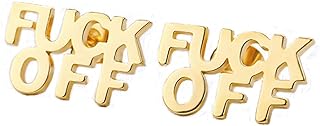 FY Fuck off Stud Earring Funny Letter Initial Earrings Punk Jewelry