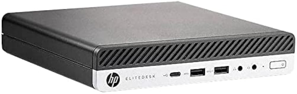 HP Ultra Mini PC Reacondicionado con CPU Intel Core i5-6500T, 16 GB de RAM, Disco 250 GB, Windows 10 y WiFi. Ideal para uso personal y garantizado por 1 año