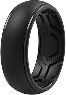 Durable ThunderFit Silicone Engagement Rings for Active Men - Breathable Step Edge Design, 8.4mm Width, 2.2mm Thickness - Variety Packs Available