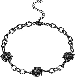 beautlace Rose Adjustable Bracelets Silver/Black Gun Plated Rose Link Flower Bangle Elegant Jewelry Gifts for Women