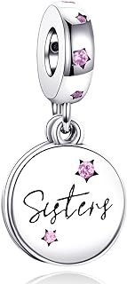 EZ Tuxedo Forever Sister Dangle Charms 925 Sterling Silver Bead for Bracelets