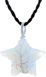 Healing Crystal Pendant Necklace Wire Wrap Crystal Jewelry Tree of Life Gemstone Pendant for Men and Women Crystal Gemstone Necklace Sterling Silver of Unique Handcrafted Gemstone Necklace.