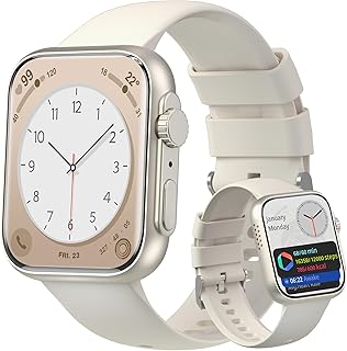 ゴルードスマートウォッチで体温計測やAIアシスタントとBluetooth通話対応。1.91インチ画面＆100+運動モード。生活防水でプレゼントにも最適。