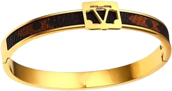 amber's jewelry Bangle Bracelets, Stainless Steel Gold Bracelets, Waterproof Zircon 18k Gold Plated, Radiate Elegance Designer Bracelet Bangle