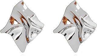 Clip-On 925 Sterling Silver Plated Pearl Earrings, Non-Pierced Wedding Accessory for Women, Elegant Minimalist Jewelry Design, China-Originated - 2.17 Inches Long