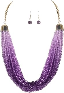 Bohemian Ethnic Style Multi-Layer Graduated Necklace with Pointed Beads