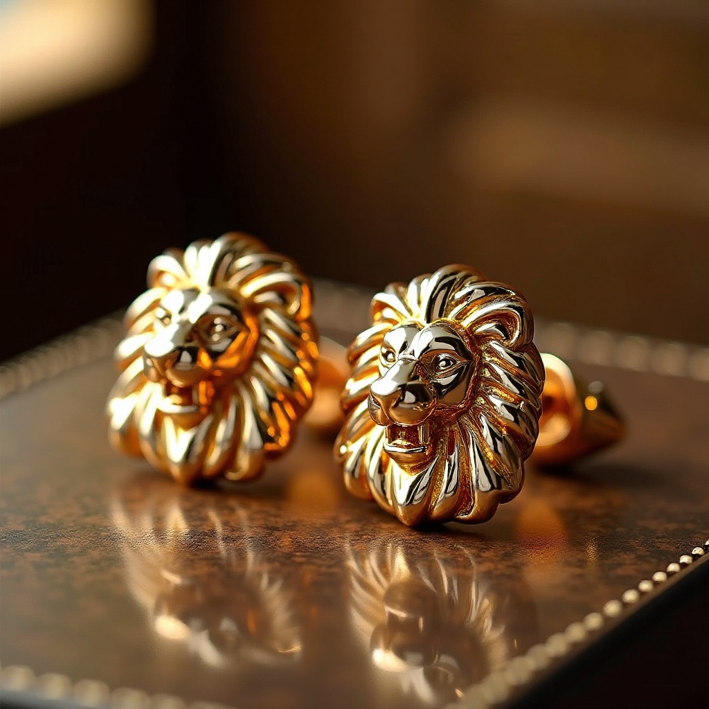 pendientes de león gucci