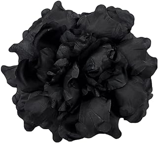 M&S Schmalberg Handmade Camellias Flower Hair Clip and Brooch Pin Elegant Flower Accessory American Made in New York's Garment Center Camellia (Bright Red)