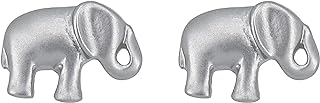 Elephant Stud Earrings by Capwell + Co, Imitation Rhodium Plated Ear Posts - Fashion Jewelry for Women & Girls, Perfect for Everyday Wear or Special Occasions
