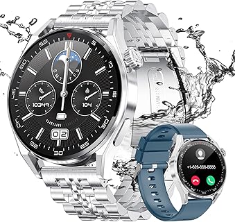 LIGE Reloj Inteligente para Hombre con Llamadas Bluetooth y Carga Inalámbrica, pantalla de 1,39'', IP68 Impermeable. Ideal para Monitoreo de Salud y Uso Deportivo. Compatible con Android iOS