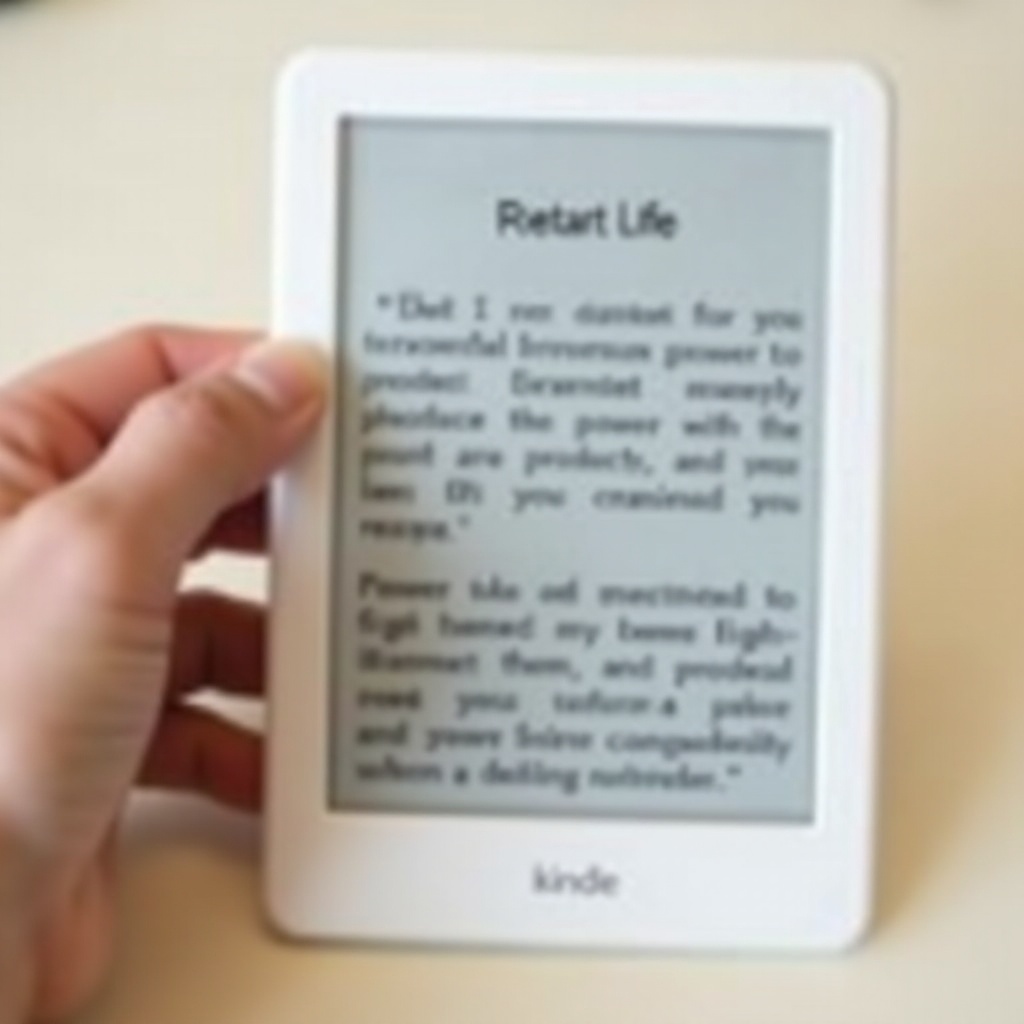 how to restart kindle paperwhite
