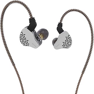 EZ EAR Kopfhörer für Schlagzeuger mit KBEAR Rosefinch In-Ear-Monitor, abnehmbarem 4-Kern-OFC-Draht, geräuschabschirmend und kabelgebunden. Ideal für Bühnenauftritte