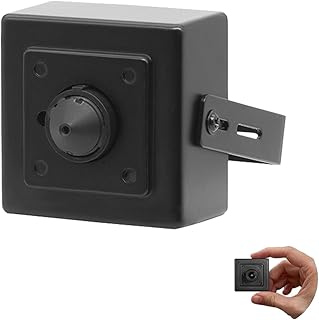 Real HD Obscura Pinhole Camera for Security Enthusiasts with 4K 8MP Resolution, 3.7mm Lens, and H.265 Motion Detection, Fits Indoor Spaces Perfectly with POE for Easy Setup