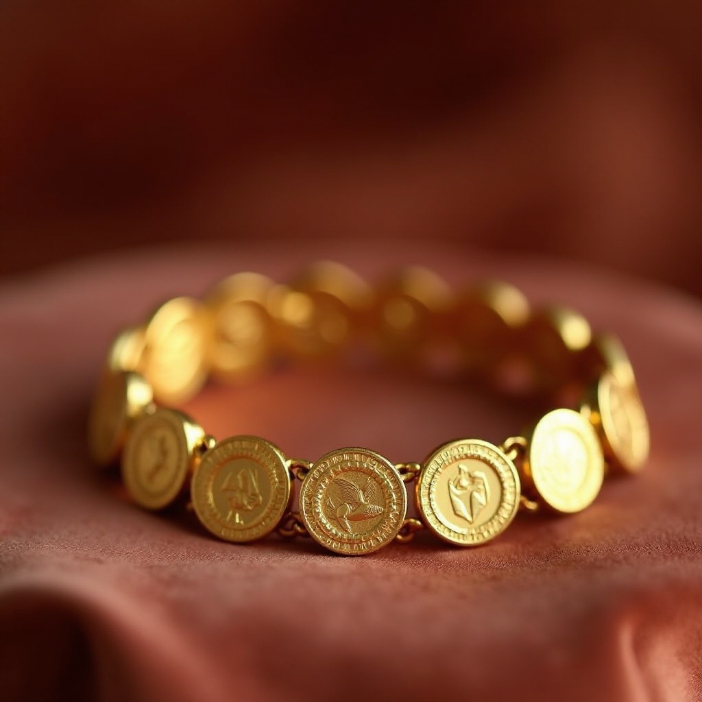 Goldmünzen-Armband: Zeitlose Eleganz erleben