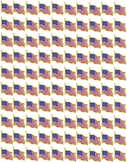 TANG SONG American Flag Lapel Pins - Solid Metal USA Flag Lapel Pins Badge Pins Brooch for Suit Jacket
