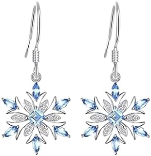 Christmas Snowflake Earrings Snowflake Dangle Drop Earring for Women or Girls Jewelry Gifts