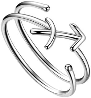 925 Sterling Silver Fine Jewelry Adjustable Zodiac Sign Ring for Women Girls 12 Constellation Astrology Scorpio Ring Celestial Zodiac Jewelry Birthday Christmas Gifts for Her Mom Daughter Wife Friend Sisters Gifts